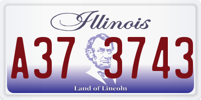 IL license plate A373743