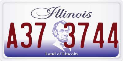 IL license plate A373744