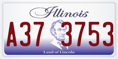 IL license plate A373753