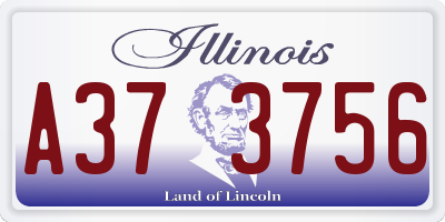 IL license plate A373756