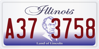 IL license plate A373758
