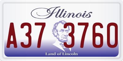 IL license plate A373760