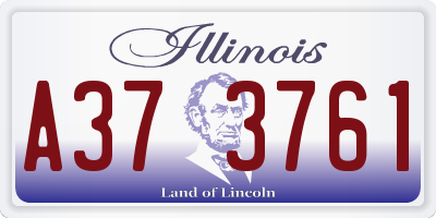 IL license plate A373761