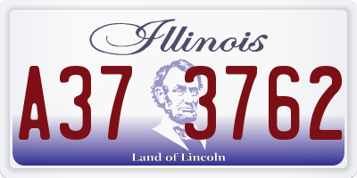 IL license plate A373762