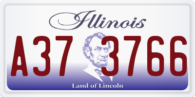 IL license plate A373766