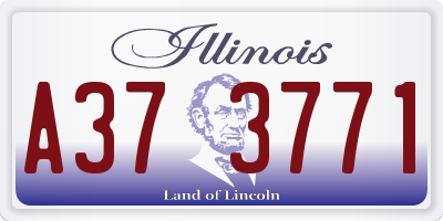 IL license plate A373771