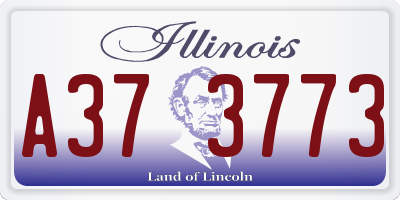 IL license plate A373773