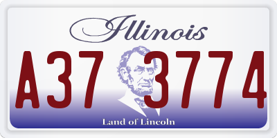 IL license plate A373774