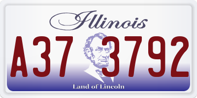IL license plate A373792