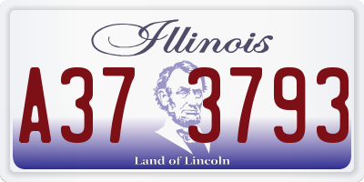IL license plate A373793