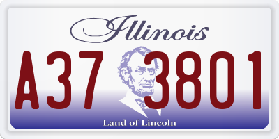 IL license plate A373801