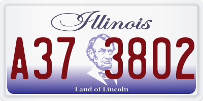 IL license plate A373802