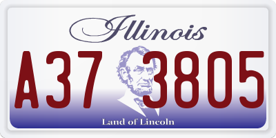IL license plate A373805