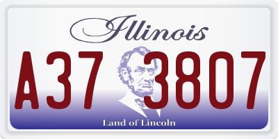 IL license plate A373807