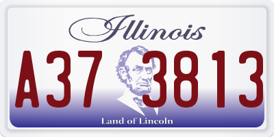 IL license plate A373813