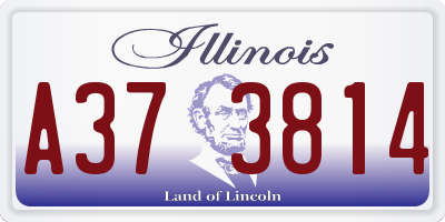 IL license plate A373814