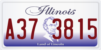 IL license plate A373815