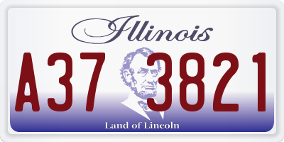 IL license plate A373821