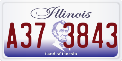 IL license plate A373843