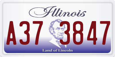 IL license plate A373847