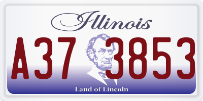 IL license plate A373853