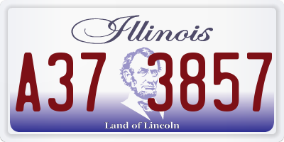 IL license plate A373857