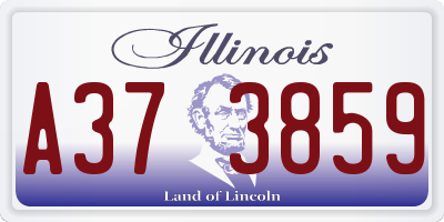 IL license plate A373859