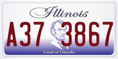 IL license plate A373867