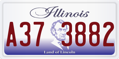 IL license plate A373882