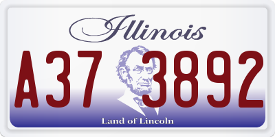 IL license plate A373892
