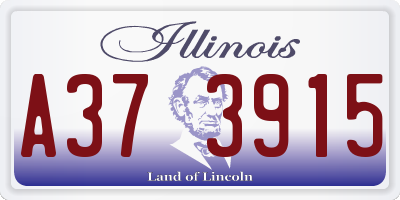 IL license plate A373915