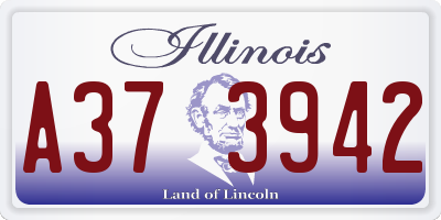 IL license plate A373942
