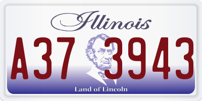 IL license plate A373943