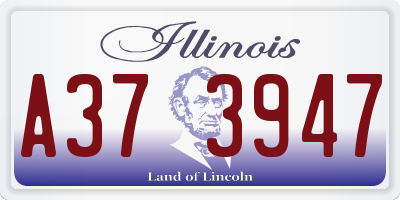 IL license plate A373947