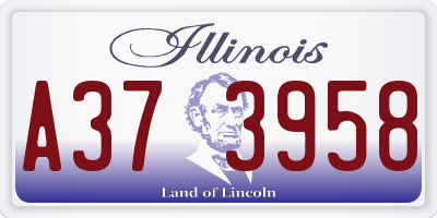 IL license plate A373958