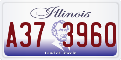 IL license plate A373960