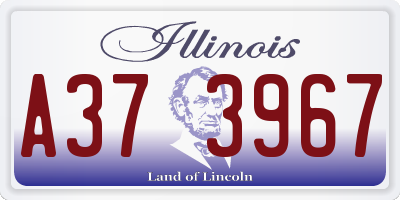 IL license plate A373967