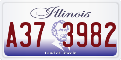 IL license plate A373982