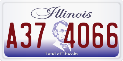 IL license plate A374066