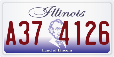 IL license plate A374126