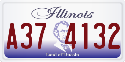 IL license plate A374132