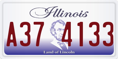 IL license plate A374133