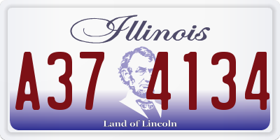 IL license plate A374134