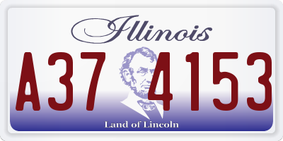 IL license plate A374153