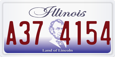 IL license plate A374154