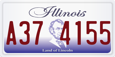 IL license plate A374155