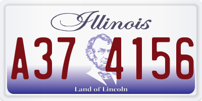 IL license plate A374156