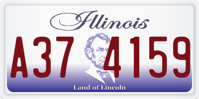 IL license plate A374159