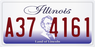 IL license plate A374161
