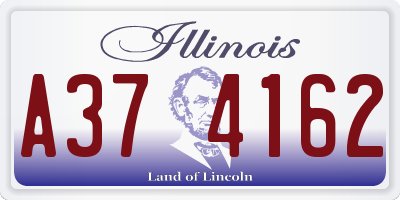 IL license plate A374162